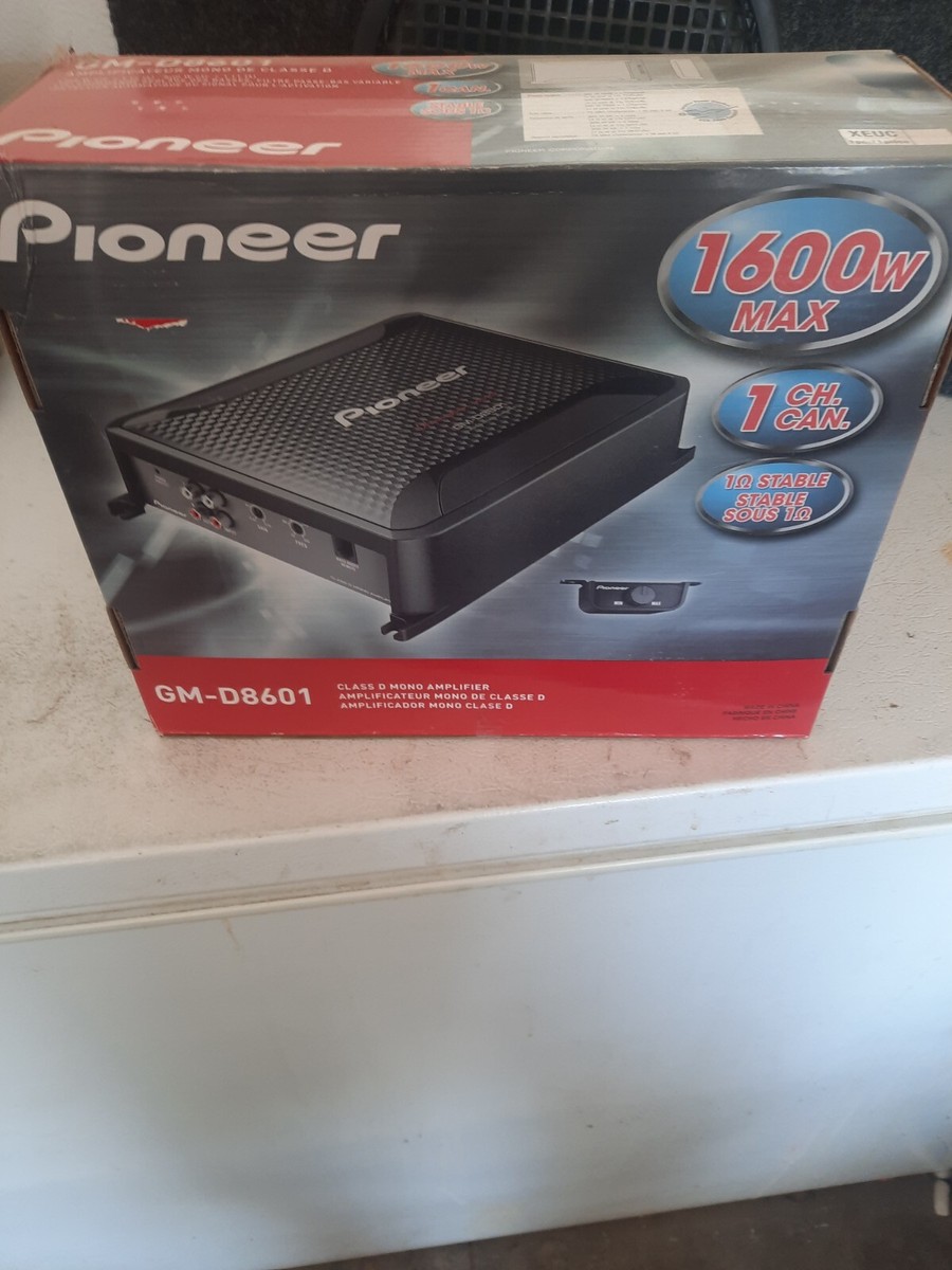 Pioneer GM-D8601 1600W MAX Compact 1 Channel Class FD Car Stereo