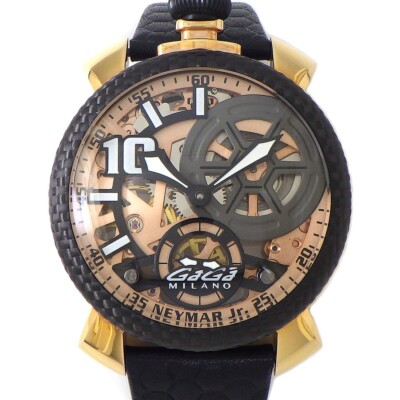 GAGAMILANO Manuale 48mm ブラック カーボン