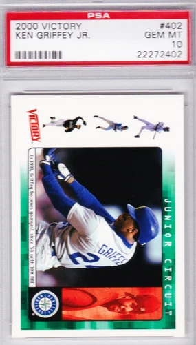 2000 Upper Deck Victory *POP 9* Ken Griffey Jr. PSA 10 Baseball Card #402 HOF 1