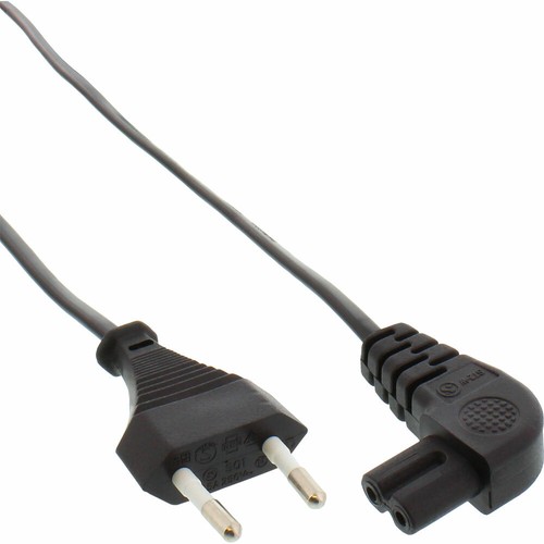 Cavo Alimentazione InLine - Europlug A IEC-320-C7, 1m, Nero, Classe II - Foto 2