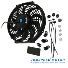 12" inch Universal Slim Fan Push Pull Electric Radiator Cooling 12V Mount Kit