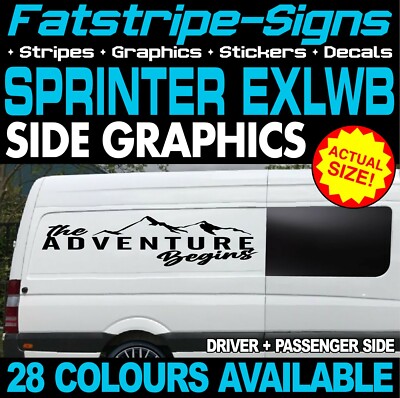 to fit MERCEDES SPRINTER EXLWB THE ADVENTURE BEGINS CAMPER VAN
