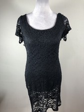 Heart And Hips Lace Black Dress Size L