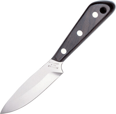 Grohmann 8.25'' Boat Rosewood Fixed Elliptical Blade Knife w/ Sheath GR3