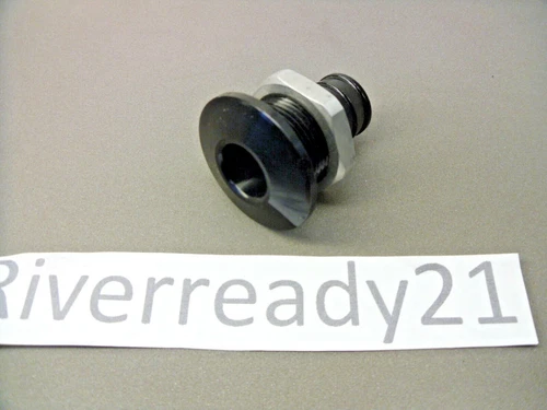 Bilge Pump Hose Outlet Livewell 3/4 Fitting Aluminum Jet-ski Seadoo Boat Black