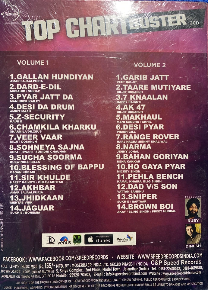 TOP CHART BUSTER 2CD УПАКОВКА - Изображение 2 из 2