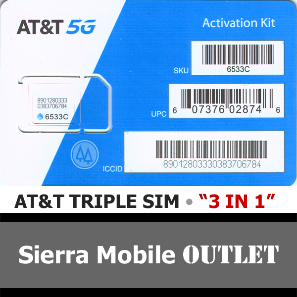 TRACFONE SIM CARD Triple "3 In 1" NANO • GSM 4GLTE • AT&T Network MVNO • NEW - Foto 7