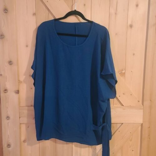 SHEIN Plus Batwing Sleeve Knot Side Blouse-Size 3XL-NWOT - Picture 3 of 9