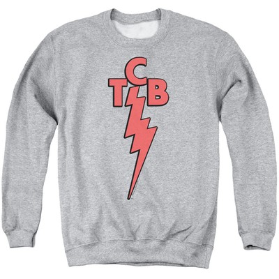 Elvis Presley TCB Crewneck Sweatshirt Licensed Music King of Rock Sport Gray