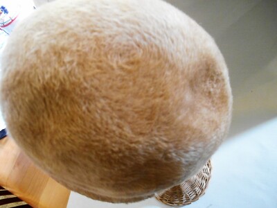 Vintage Women\'s Vis-a-vis TALL Chimney Brown Fur Felt Austria Hat with Ribbon Vis- a- vis | Accessories | Vintage Womens Visavis Tall  main image 3