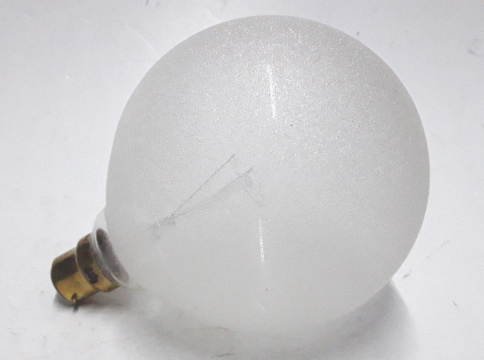 Lindner Bulb 60w B22 240v 2000h Globe Lamp Light G120 Crystal Natural Nos German - Image 4 of 4