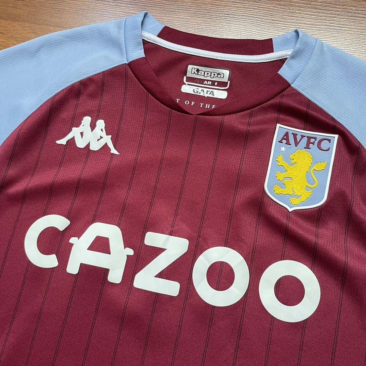 ASTON VILLA KAPPA 2020/2021 SOCCER HOME JERSEY #10 GREALISH SIZE