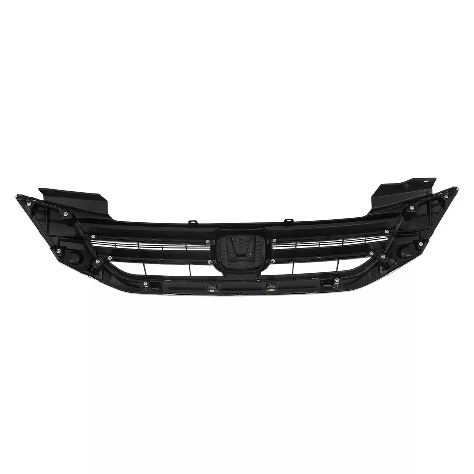 For 2013-2015 Honda Accord  New Front Upper Lower Grille Chrome Molding Trim Foto 3 de 4