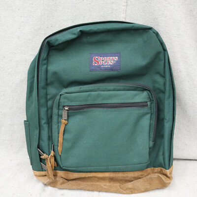 Vintage Olympia Sports Plus Backpack Green Large Pockets