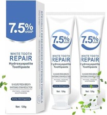 2Pcs Hydroxyapatite Toothpaste,Hydroxyapatite Toothpaste 7.5,Fluoride-Free Ename