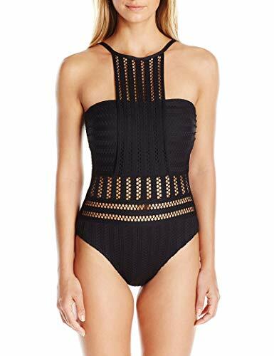 Kenneth Cole Tough Luxe High Neck One Piece Size L Sw1 630 For Sale Online Ebay