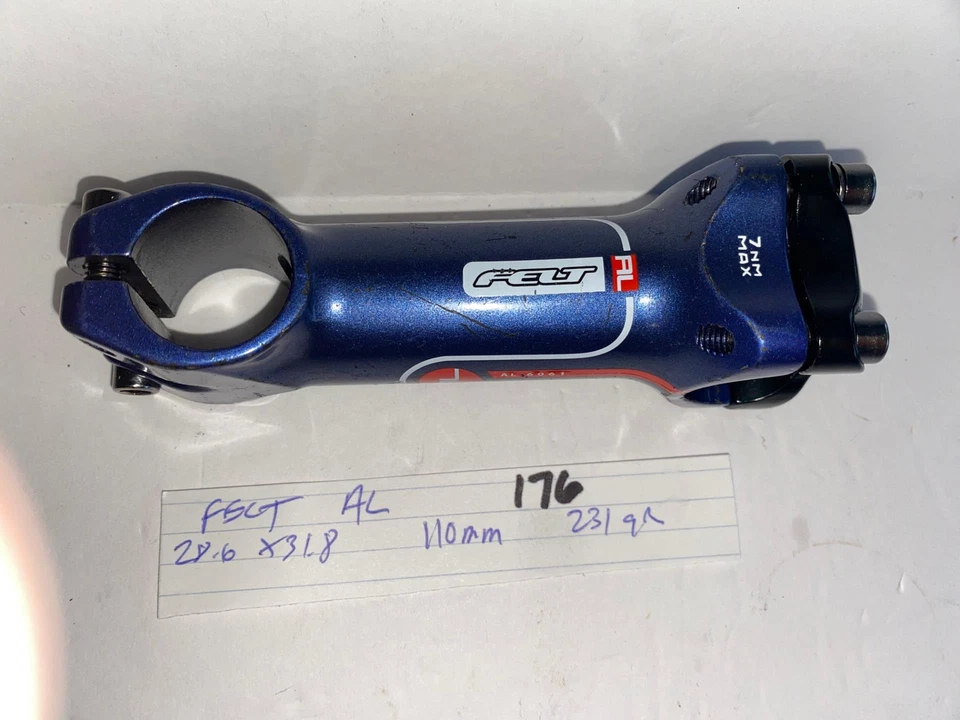 Guidão FELT AL bicicleta STEM 110mm 28.6 direção x 31.8 - Imagem 2 de 4