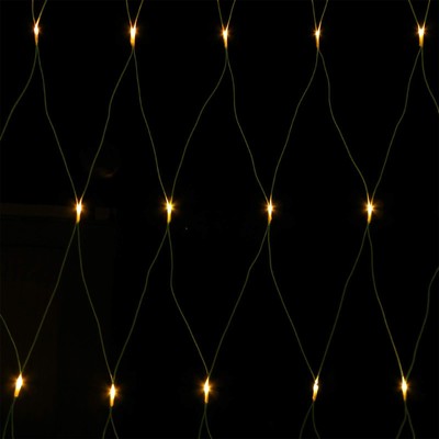 LED-Lichternetz warmweiß mit Timer-Funktion Beleuchtung außen innen
