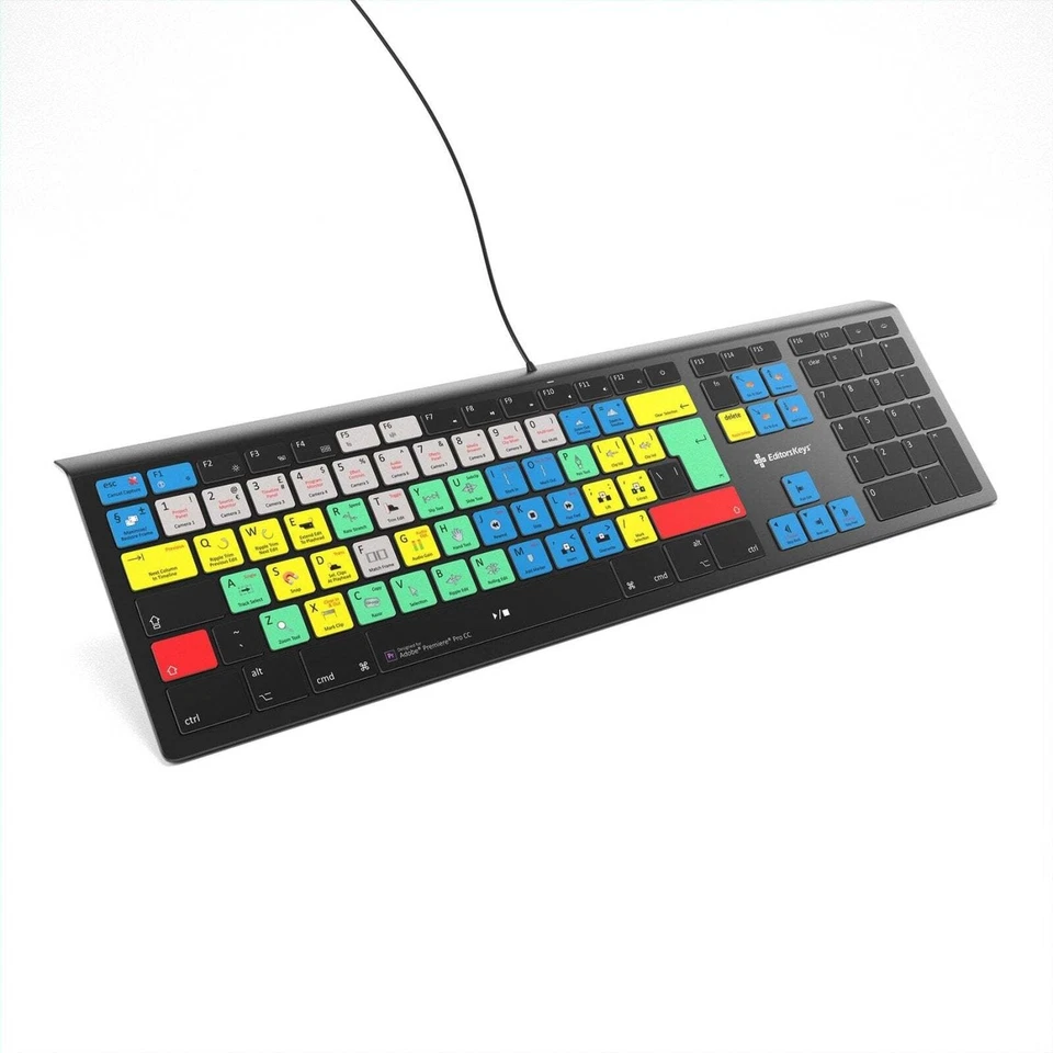 Adobe Premiere Pro Keyboard - Backlit - For Mac or PC - Bild 4 von 4