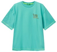 T-Shirt United Colors Of Benetton GrüN 122 Cm Baumwolle Kinderbekleidung