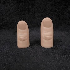SUMAG 5 Pcs Thumb Tip Magic Tricks Magician 5 Medium Size, Beige
