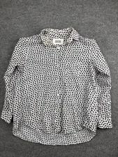 Grayson The Hero Shirt Womens 04 White Blue Floral Button Down Long Sleeve