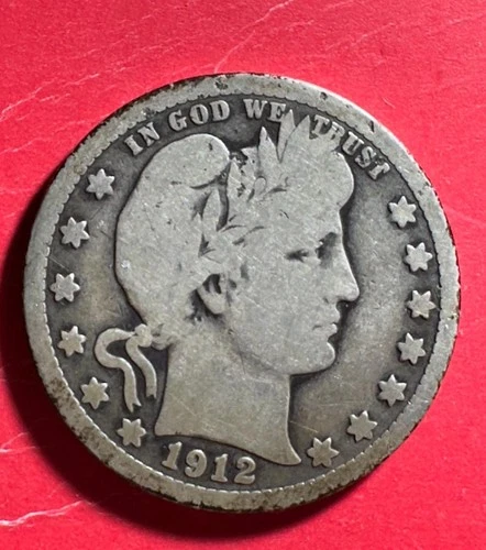 1912-S Barber Quarter — photo from the most recent tracked eBay sale