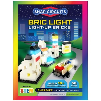 Snap Circuits: BRIC Light - 3D Building & Electric Circuit Kit, STEM Play Toy