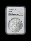 2003 $1 American Silver Eagle NGC MS69 Brown Label