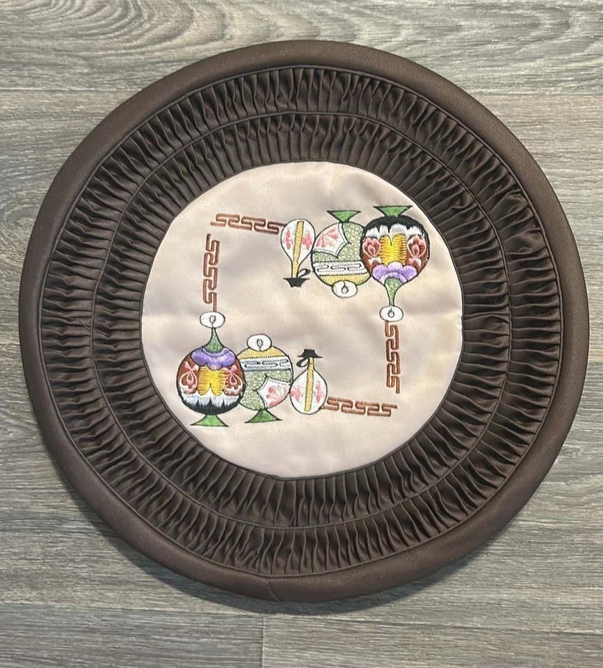 Vintage Bundle Handmade Korean Patchwork Floor Cushion Cover Throw Pillow Satin - Изображение 2 из 4