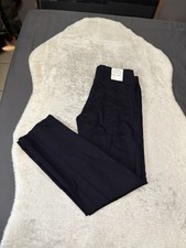 New Calvin Klein Mens Navy Blue Dress Pants Size 37W NWT Unhemmed