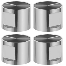 4 Pcs Metal Stove Control Knobs Zinc Alloy Replacement Gas Cooker Kitchen Tools