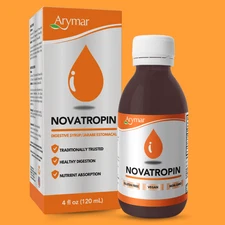 Arymar Novatropin Syrup, 4 fl oz – Herbal Digestive Support, Gluten-Free