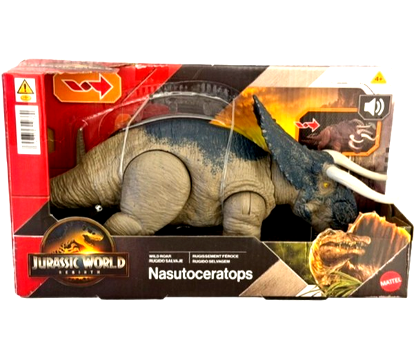 N*※様 ozwrtさん Dioscorea Nasutoceratorps Mattel Jurassic World Wild Roar Nasutoceratops Dinosaur Action