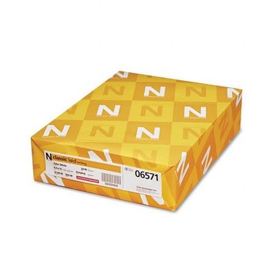 Neenah Paper : Classic Laid Premium Paper, Solar White, 97 Brightness, 24lb, Let