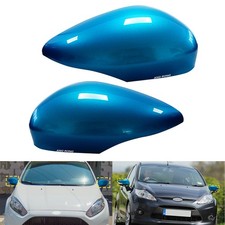 L+R Blau Außenspiegel Spiegelkappe Abdeckungen Für Ford Fiesta VI CB1,CCN B-Max