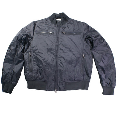 Emporio Armani Bomber Jacket Japanese Style Avant Garde Cropped Black Medium