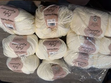 Mary Maxim Baby Kashmere Powder Puff Lot Of 12 Skeins