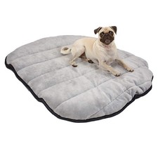 Travel Dog Bed 39" x 30" Fluffy Lightweight Portable Pet Mat with Carry Bag -...