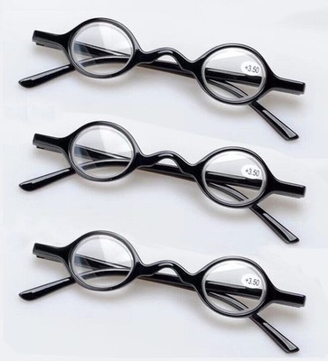 3 Units Plastic reading glasses for old people Round glasses Full Frame