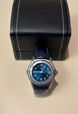 Ebel Discovery 40mm Men's Diver 200m  Ebel 9187341  Sunburst Navy + Navy Leather