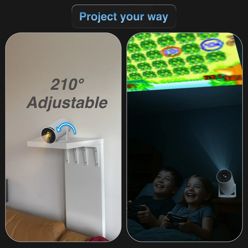 Laser Smart Android Gaming Projector 50 Games with Controllers - Image 4 of 4