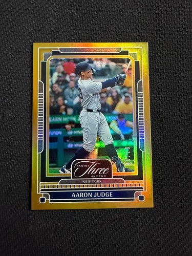 New ListingAARON JUDGE PSA 8 2025 PANINI THREE AND TWO #51 HOLO GOLD /10 YANKEES