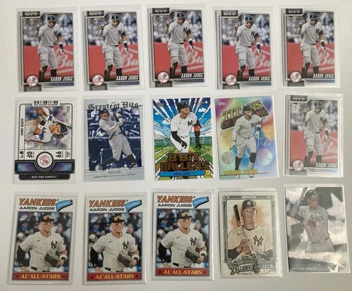 Topps Aaron Judge New York Yankees MLB Baseball Card Lot of 15