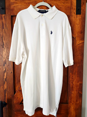 U.S. Polo Assn. Ultimate Pique Men s XLT Big & Tall White Cotton Polo Shirt