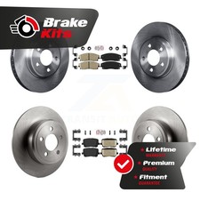 Front Rear Ceramic Pads And Disc Brake Rotors Kit For 2014-2018 Dodge Charger