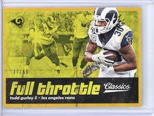 Todd Gurley - 2018 Panini Classics Full Throttle Insert parallel card /99