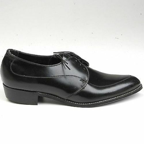 8 Mens Vintage 1960s 60s Black Leather 