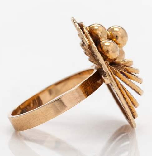 Vintage Eli Elis Kauppi, ein 14K Goldring. Kupittaan Kulta - Bild 3 von 5