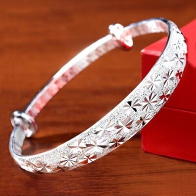 Pulsera De Plata Para Mujer Brazalete Romántico Con Forma De Estrella Gypsophila